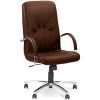 Кресло Nowy Styl MANAGER steel chrome ECO-21 (коричневый)