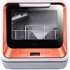 Настольная с резервуаром посудомоечная машина Midea Mini MCFD42900OR
